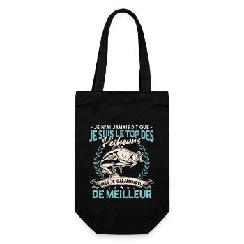 Top Des Pêcheurs | Homme Pêche Humour - Sac à bouteille - noir - Devant
