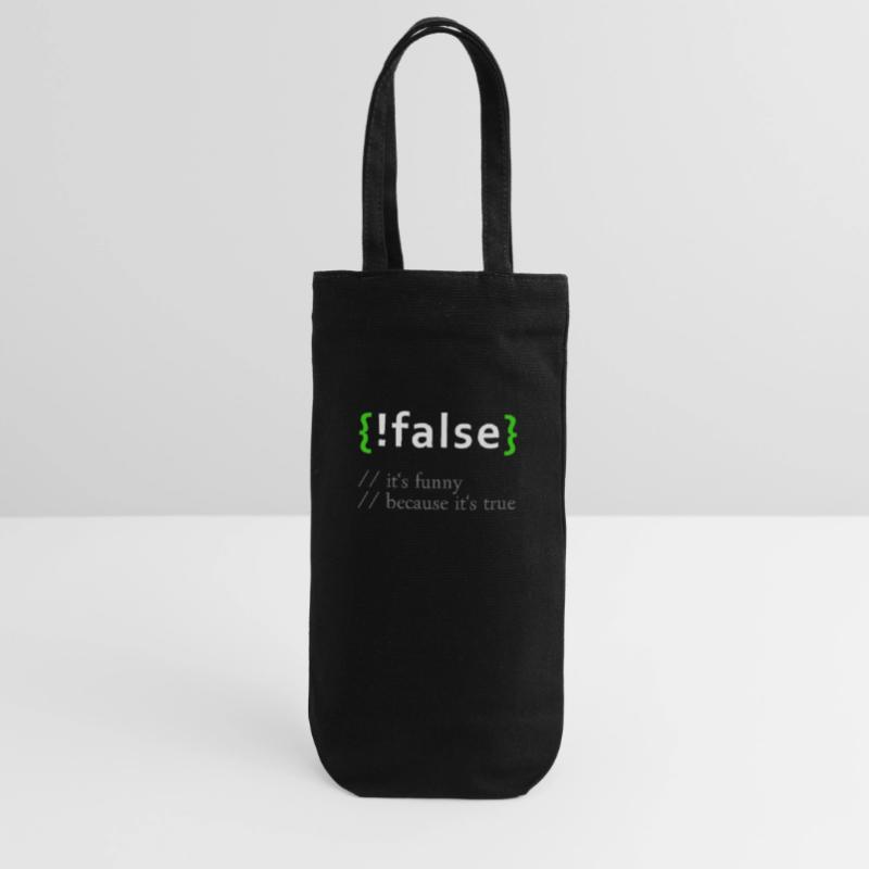 ! False - Programme informatique de programmeur de codage amusant Sac à bouteille