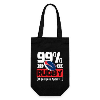 Rugby Et Quelques Apéros - Sac à bouteille - noir - Devant