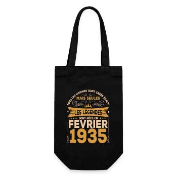 Les Légendes Sont Nées En Février 1935 - Sac à bouteille - noir - Devant