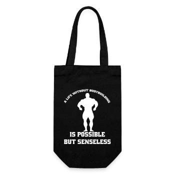 Fitness Athletes Bodybuilding Sports Fitness Sports - Gift Bag for Bottles - black - Front