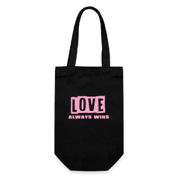 Love - Geschenkbeutel für Flaschen - Schwarz - Vorne