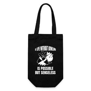 Bowling Bowling Bowling Club Bowling Club - Gift Bag for Bottles - black - Front