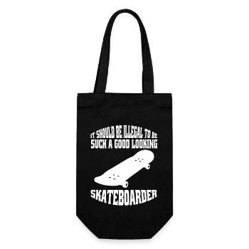 Skateboarding Skater Skateboard Skating Skate Fan - Gift Bag for Bottles - black - Front