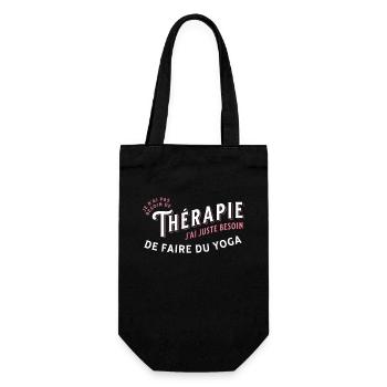 Yoga idée cadeau Pilates Sport Citation Humour - Sac à bouteille - noir - Devant