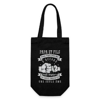 Papa Et Fils - Sac à bouteille - noir - Devant