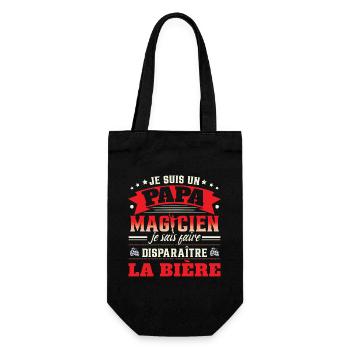 Cadeau Fête Des Pères | Homme Père Humour - Sac à bouteille - noir - Devant