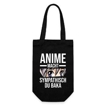 Anime - Geschenkbeutel für Flaschen - Schwarz - Vorne