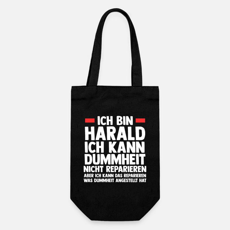 Harald - Geschenkbeutel für Flaschen - Schwarz