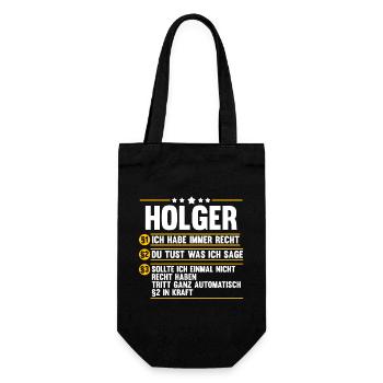 Holger - Geschenkbeutel für Flaschen - Schwarz - Vorne