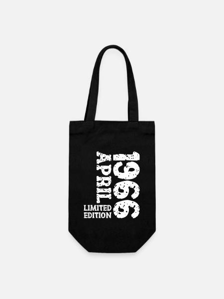 1966 April Limited Edition Geburtstag Geschenk - Geschenkbeutel für Flaschen - Schwarz