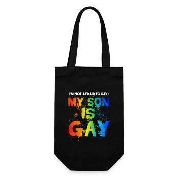 Mon fils est gay - Sac à bouteille - noir - Devant