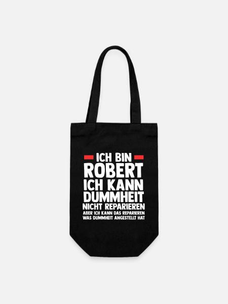 Robert - Geschenkbeutel für Flaschen - Schwarz