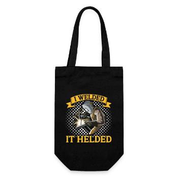 Welder Funny Funny Sweat Gift - Gift Bag for Bottles - black - Front