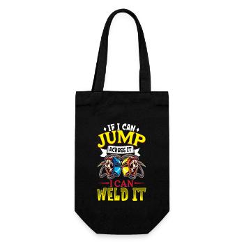 Welder Funny Funny Sweat Gift - Gift Bag for Bottles - black - Front