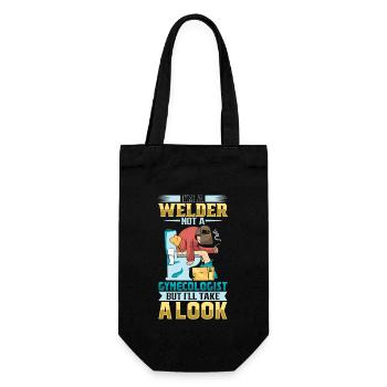 Welder Funny Funny Sweat Gift - Gift Bag for Bottles - black - Front