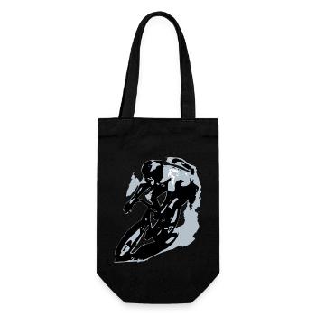 The cyclist - Gift Bag for Bottles - black - Front