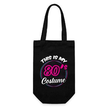 THIS IS MY 80'S COSTUME - Gift Bag for Bottles - black - Front