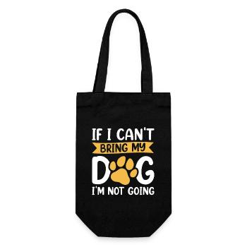 Si je ne peux pas amener mon chien, je n’y vais pas - Sac à bouteille - noir - Devant