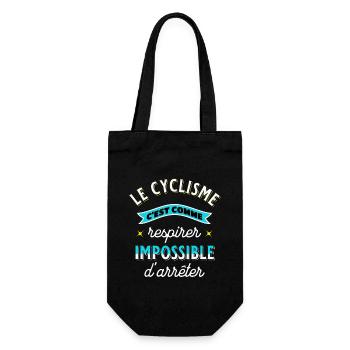Cycliste Idée cadeau pour passionné vélo Cyclisme - Sac à bouteille - noir - Devant