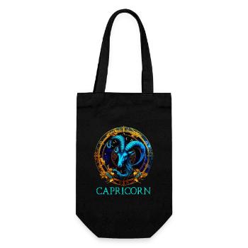 Embrace Your Capricorn Identity: Capricorn Pride Z - Gift Bag for Bottles - black - Front