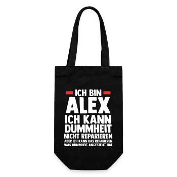 Alex - Geschenkbeutel für Flaschen - Schwarz - Vorne
