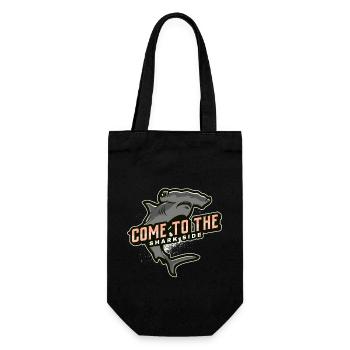 come to the shark side - Geschenkbeutel für Flaschen - Schwarz - Vorne