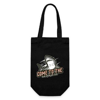 come to the shark side - Geschenkbeutel für Flaschen - Schwarz - Vorne