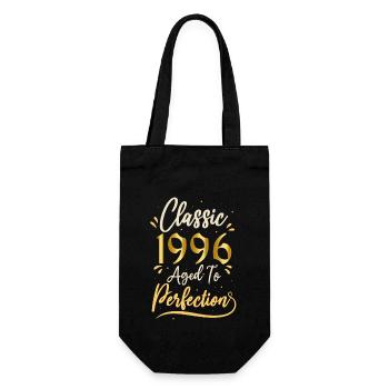 Geburtstag 1996 Geschenk 1996 Classic 1996 - Geschenkbeutel für Flaschen - Schwarz - Vorne