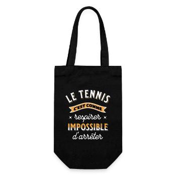 Tennis cadeau pour Tennisman rigolo Drôle Citation - Sac à bouteille - noir - Devant