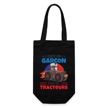 Fan De Tracteurs Enfants Cadeau - Sac à bouteille - noir - Devant