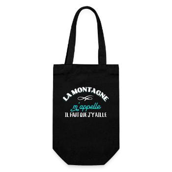 Montagne Cadeau Rigolo Randonnée Sport Citation - Sac à bouteille - noir - Devant