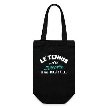 Tennis cadeau pour Tennisman rigolo Drôle Citation - Sac à bouteille - noir - Devant