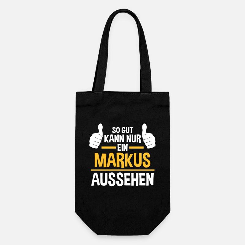 Markus - Geschenkbeutel für Flaschen - Schwarz