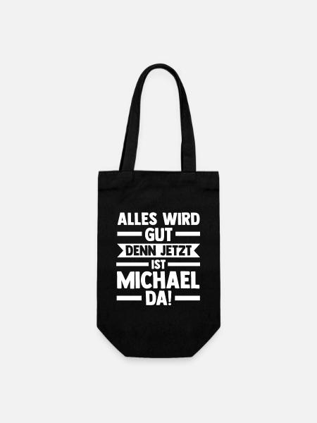 Michael - Geschenkbeutel für Flaschen - Schwarz