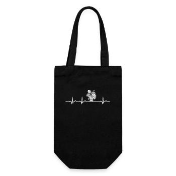 Monstera Plant Heartbeat - Sac à bouteille - noir - Devant