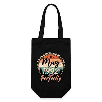 May 1992 anniversary 1992 legends May - Gift Bag for Bottles - black - Front