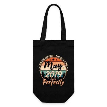 May 2019 anniversary 2019 legends May - Gift Bag for Bottles - black - Front