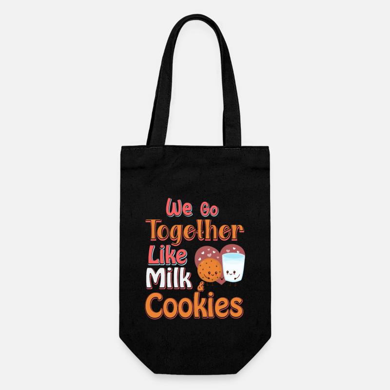 Nous appartenons ensemble comme le lait et les biscuits - Sac à bouteille - noir