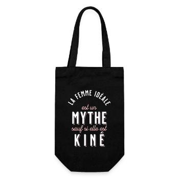 Kiné Cadeau pour Kinésithérapeute Rigolo Humour - Sac à bouteille - noir - Devant