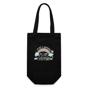 Thérapeute pour enfants Super-héros Fier ergothérapeute - Sac à bouteille - noir - Devant