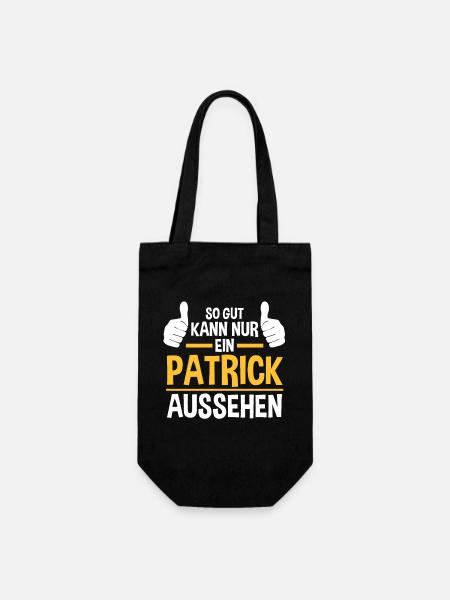Patrick - Geschenkbeutel für Flaschen - Schwarz
