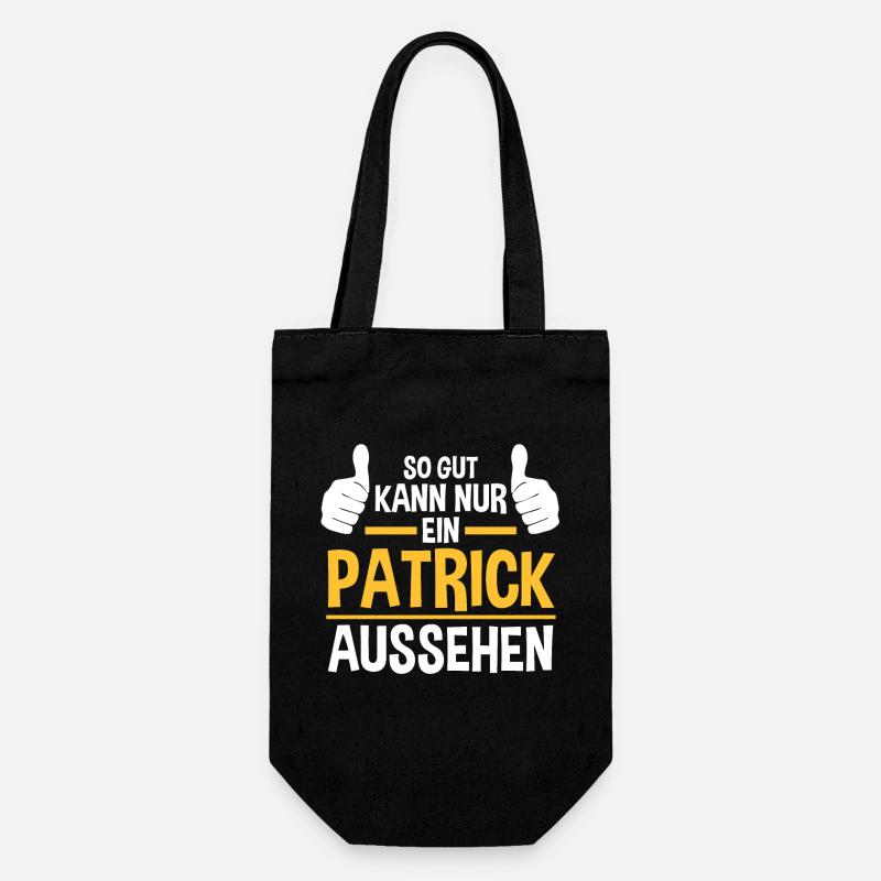 Patrick - Geschenkbeutel für Flaschen - Schwarz