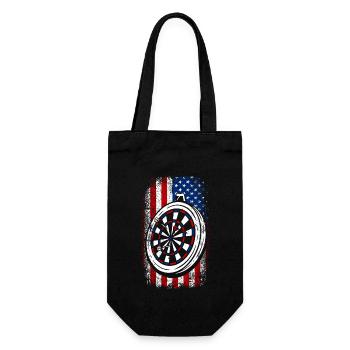 Usa American flag 4th of july Darts - Geschenkbeutel für Flaschen - Schwarz - Vorne