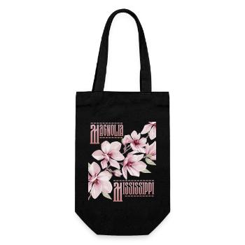 Magnolia National Flower State of Mississippi USA - Gift Bag for Bottles - black - Front