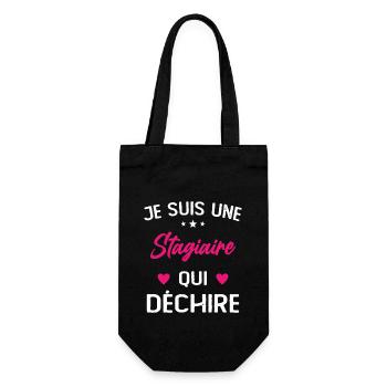 Je Suis Une Stagiaire Qui Déchire - Sac à bouteille - noir - Devant