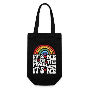 It's Me, Hi, I'm The Problem - Gift Bag for Bottles - black - Front