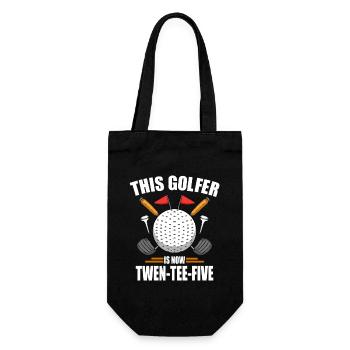 Geburtstag Golfshirts für Männer 25th Year Old Golfen - Geschenkbeutel für Flaschen - Schwarz - Vorne