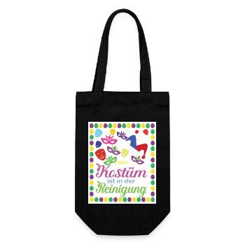 mein kostüm ist in der reinigung - Geschenkbeutel für Flaschen - Schwarz - Vorne