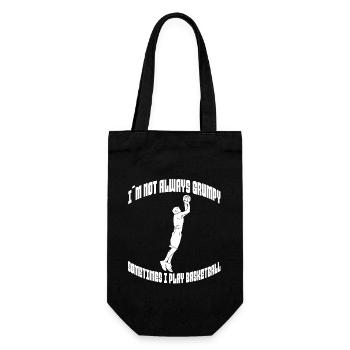 Basketballspieler Basketball Basketballteam - Geschenkbeutel für Flaschen - Schwarz - Vorne